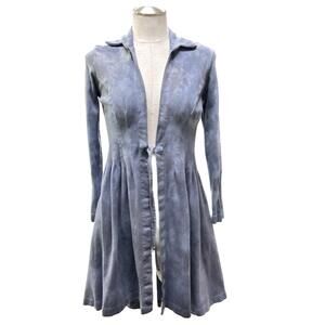 NEW ONE ESSENCE victoria knit pleated duster in iron oxide